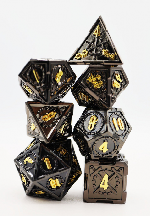 Foam Brain Dice: Crossed Swords - Demonic Sword