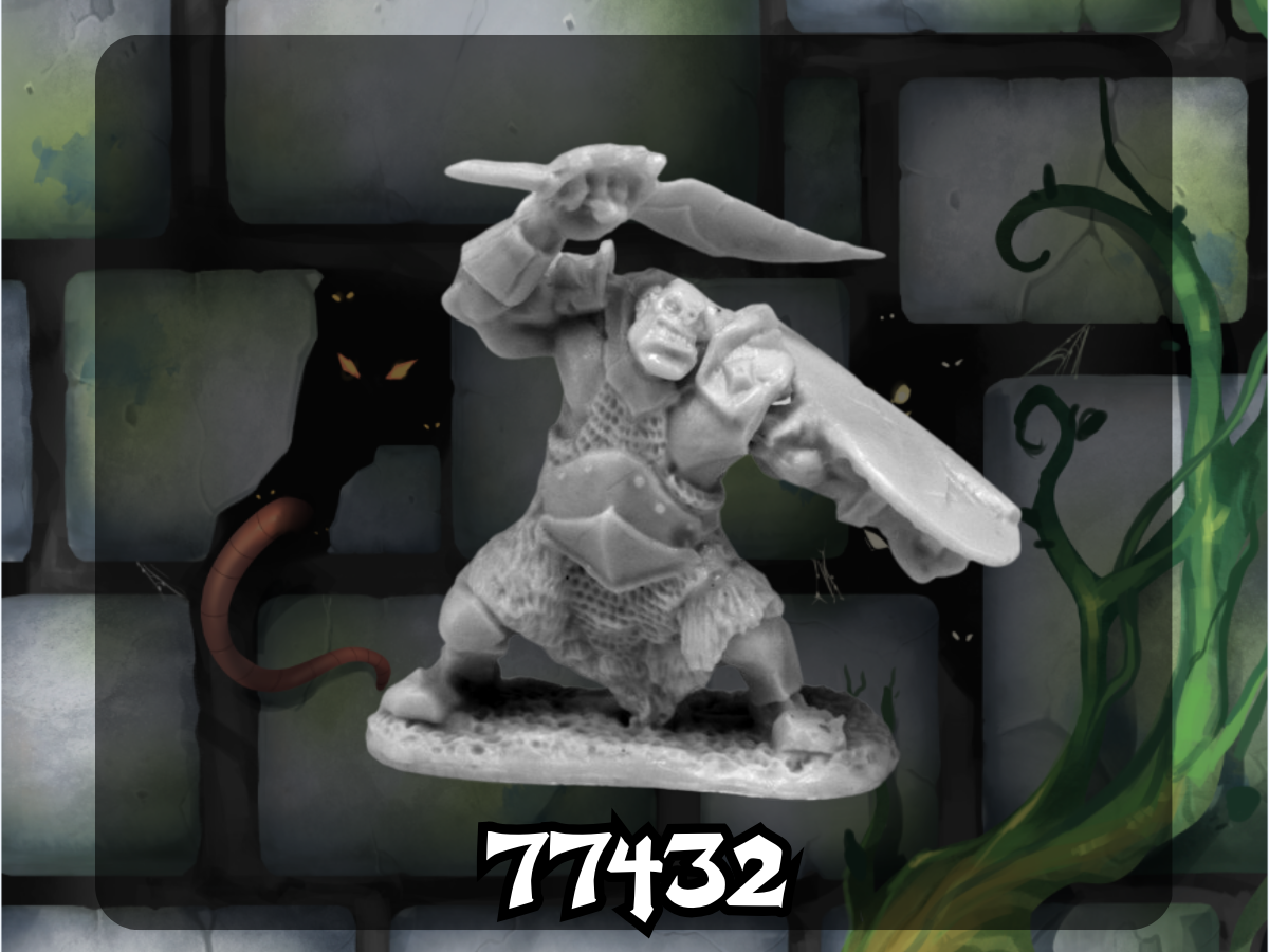 Bones: Orc Slicer (Scimitar & Shield) 77432