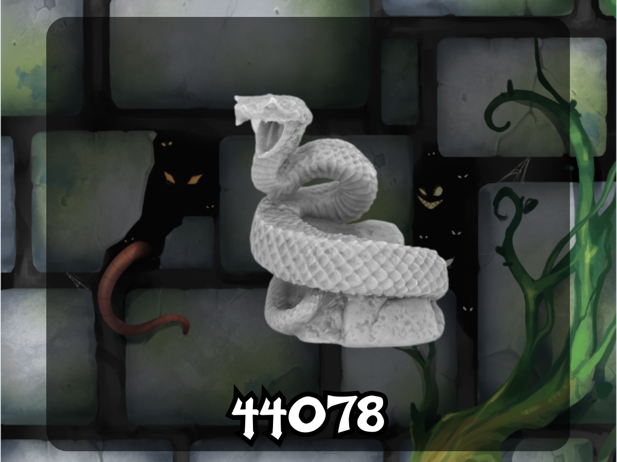 Bones Black: Giant Snake (viper) 44078