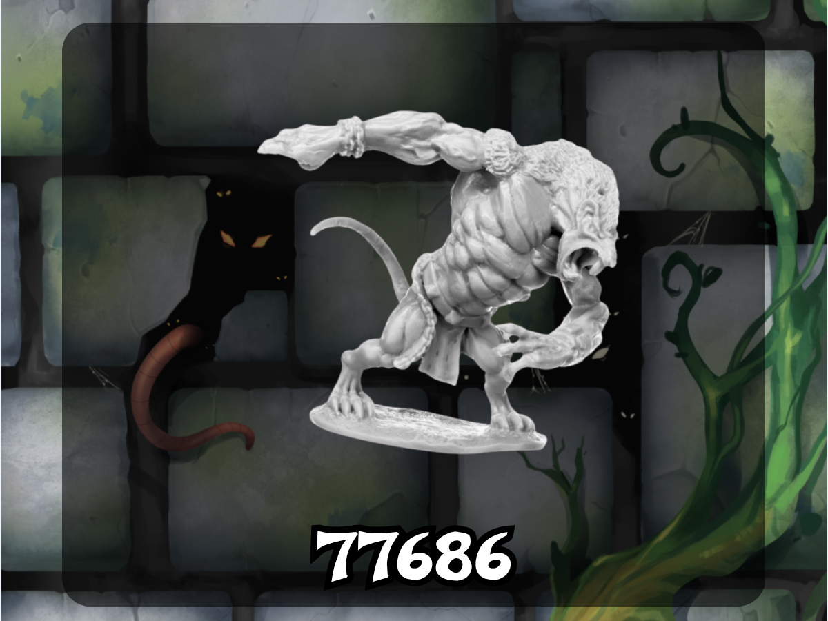 Dark Heaven Bones: Giant Wererat 77686