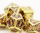 Foam Brain Metal Dice: Crossed Swords - Royal Amethyst Sword