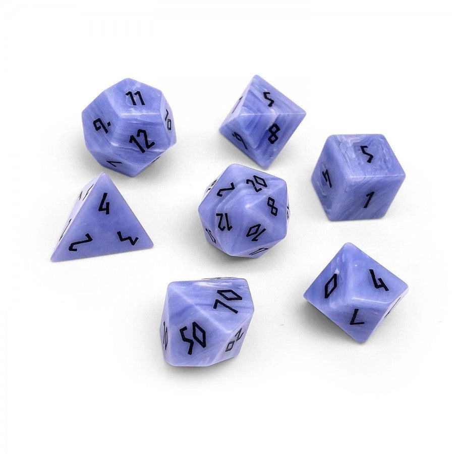 Norse Foundry Stone Dice: Blue Laced Agate