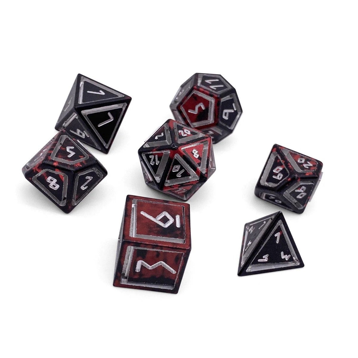 Norse Foundry Dice: Aluminum Nimbus - Demons Blood
