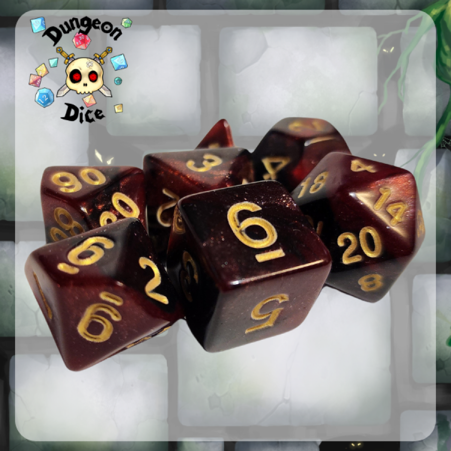 Dungeon Dice Acrylic: Blood Moon