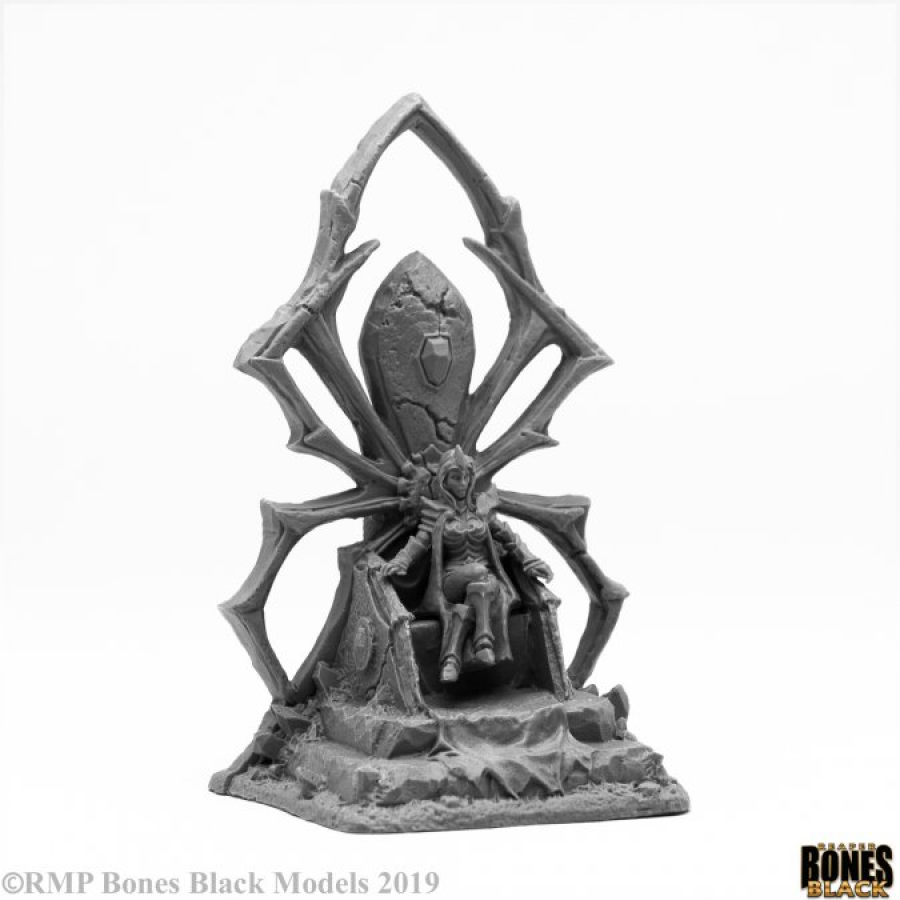 Bones Black: Dark Elf Queen On Throne 44090