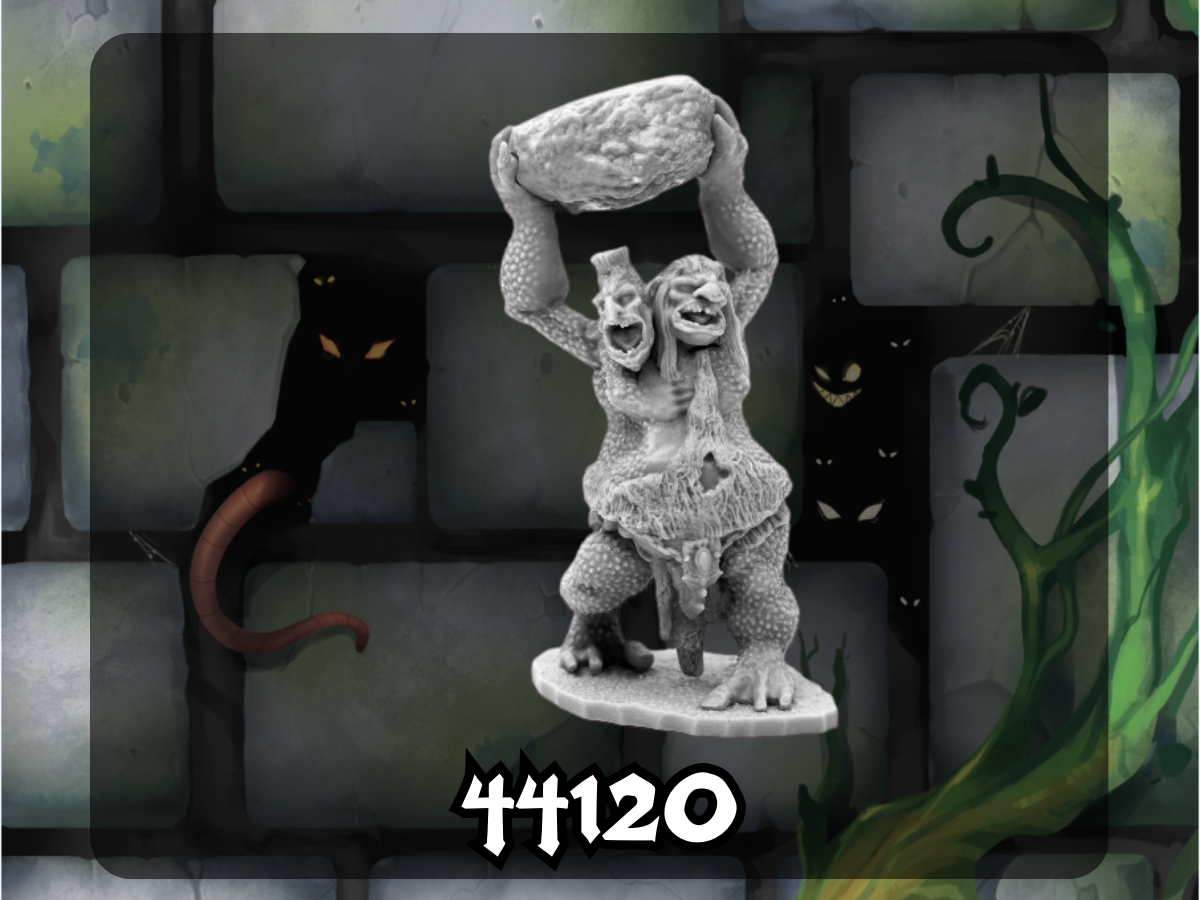 Bones Black: Two Headed Troll 44120