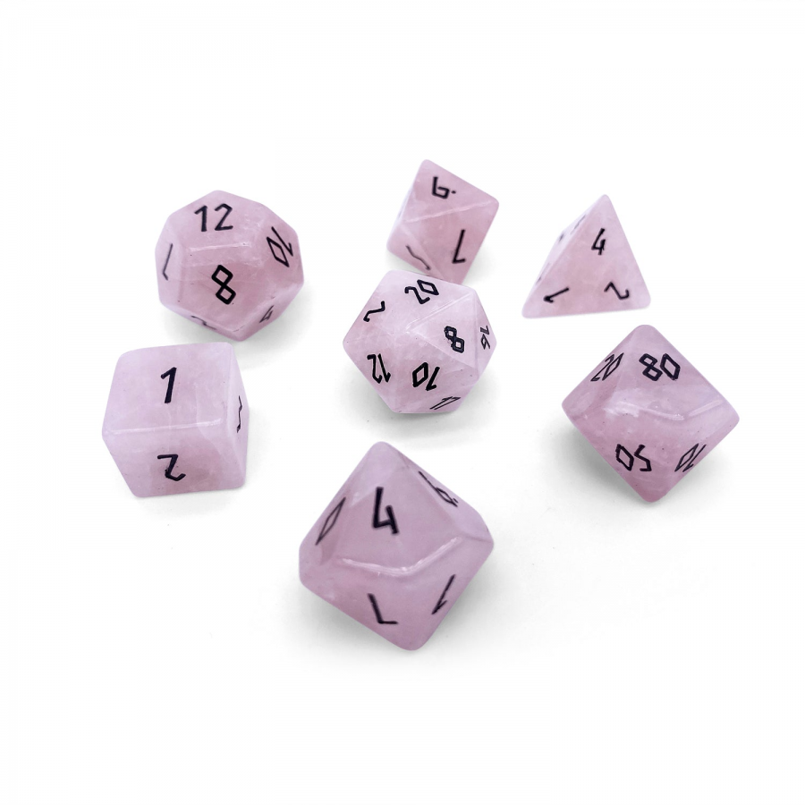 Norse Foundry Stone Dice: Rose Quartz