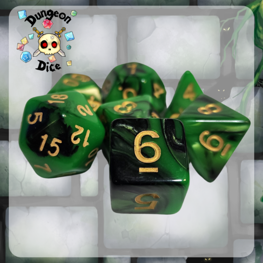 Dungeon Dice Acrylic: Death's Bloom