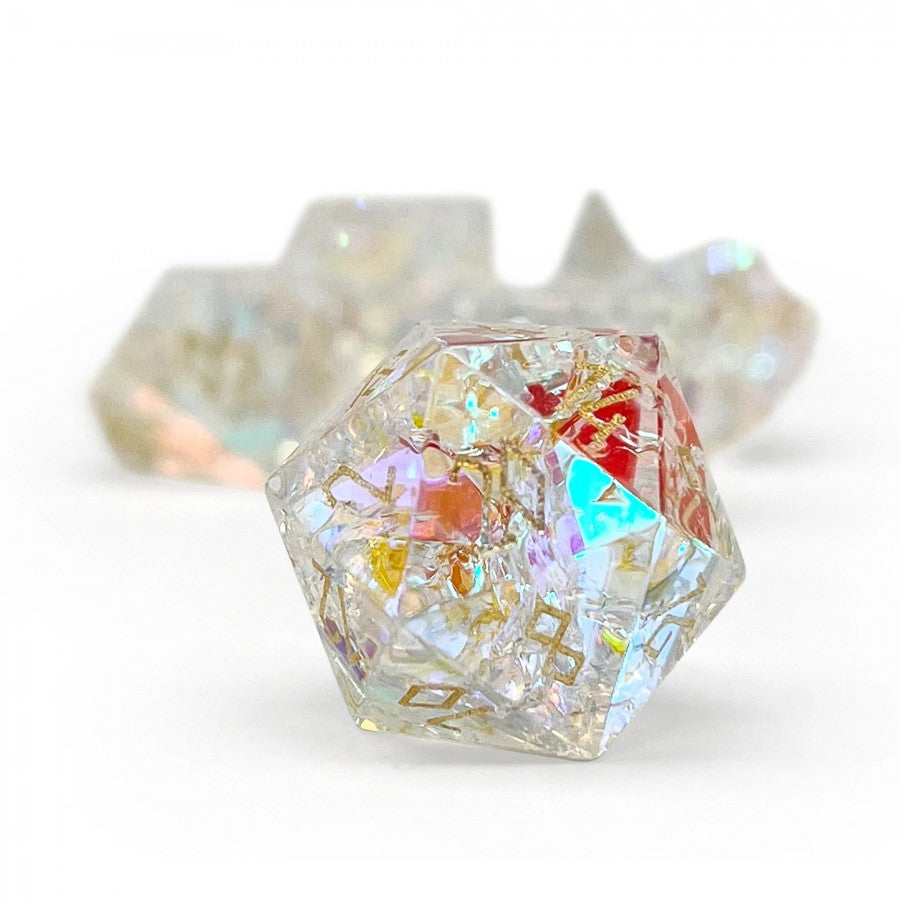 Norse Foundry Stone Dice: Shattered Rainbow Glass