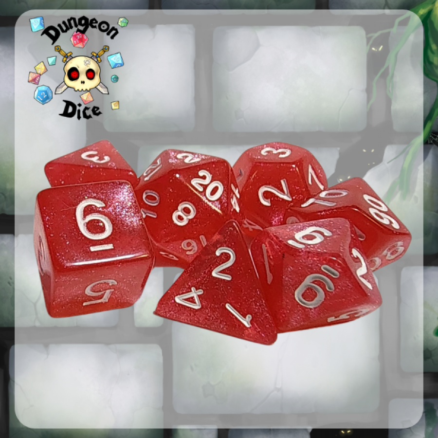 Dungeon Dice Acrylic: Sparklemelon
