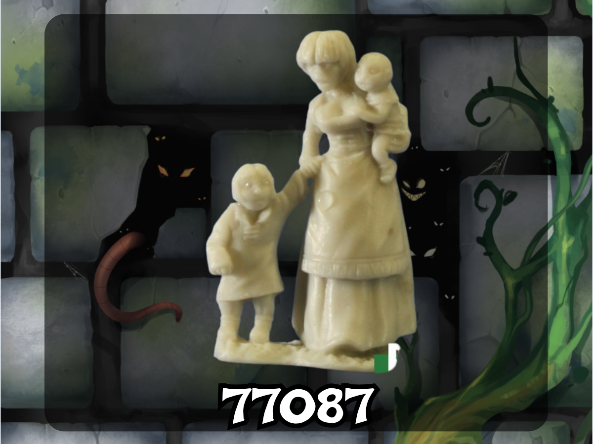 Dark Heaven Bones: Townsfolk Mom and Kids 77087
