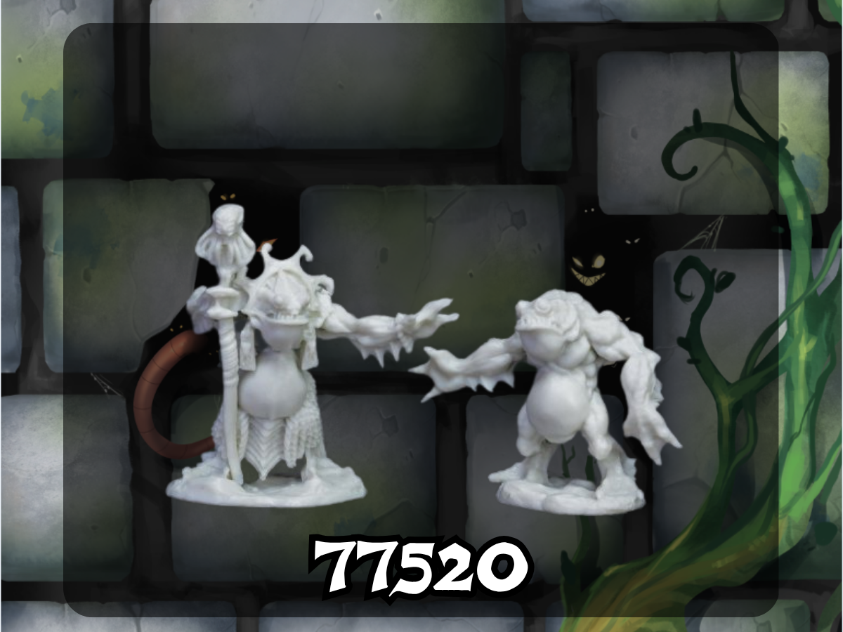 Dark Heaven Bones: Deep One Priest & Servitor 77520