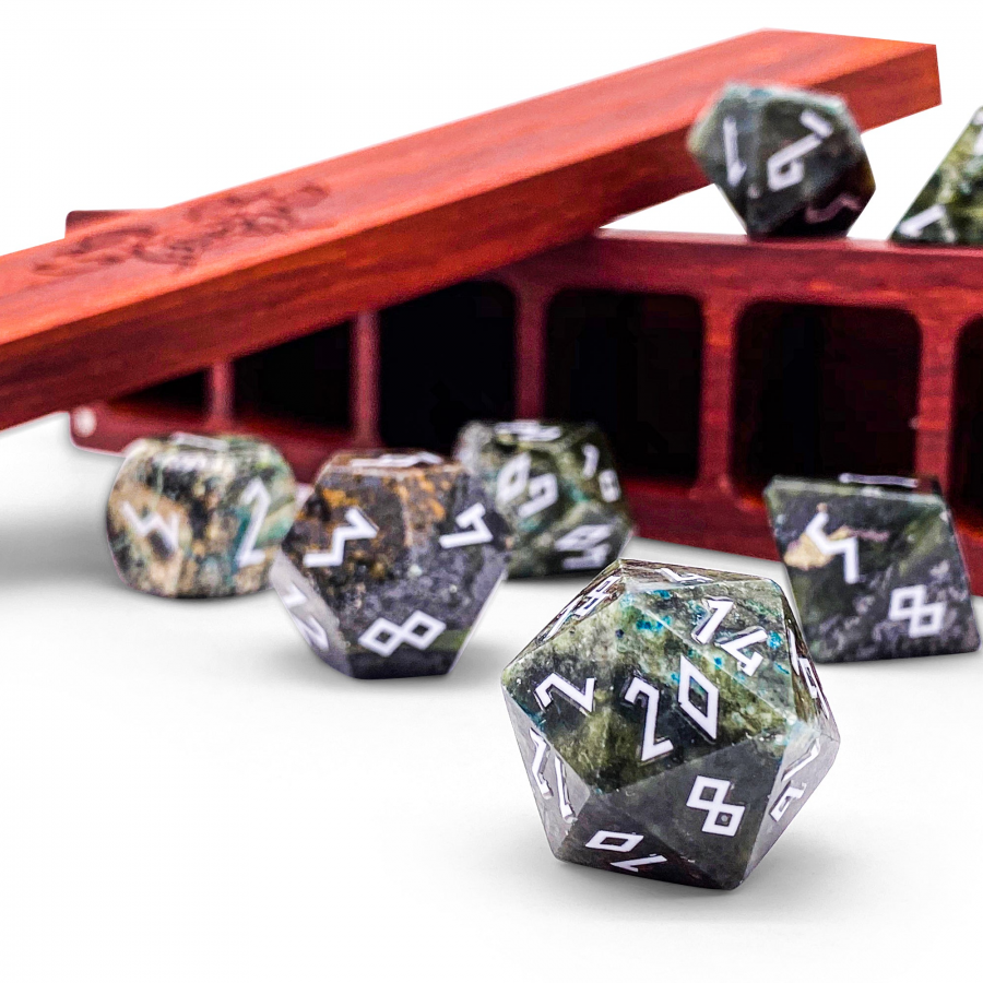 Norse Foundry Stone Dice: Turquois - African