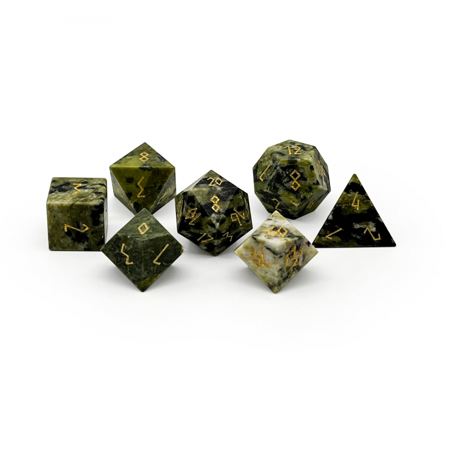 Norse Foundry Stone Dice: African Jade