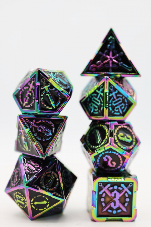 Foam Brain Metal Dice: Crossed Swords - Sword of Europa