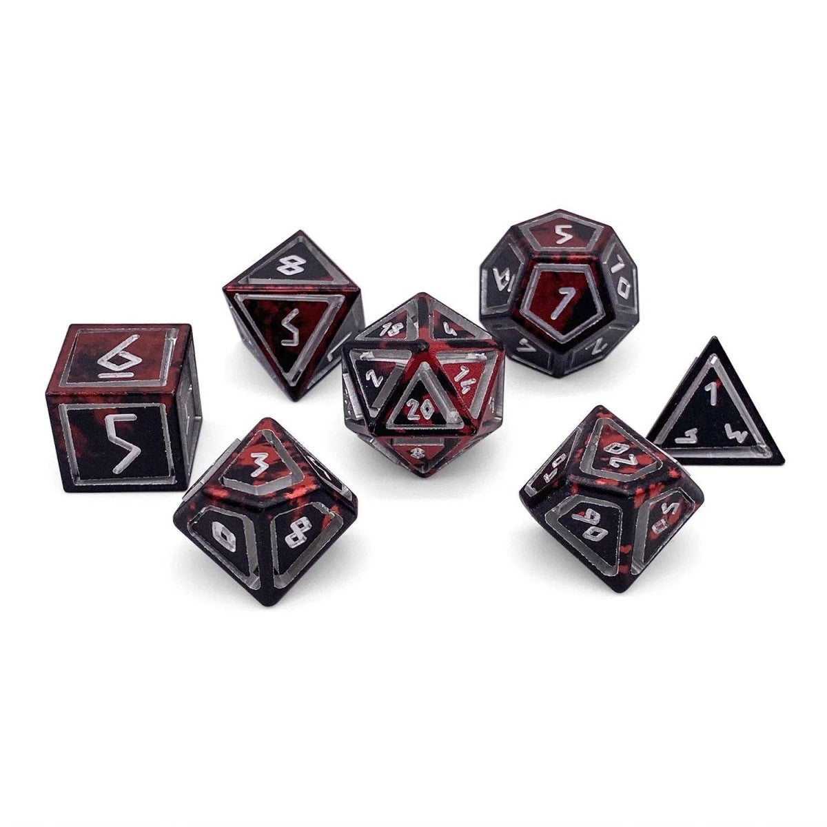 Norse Foundry Dice: Aluminum Nimbus - Demons Blood