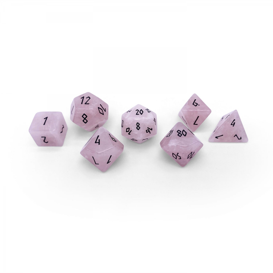 Norse Foundry Stone Dice: Rose Quartz