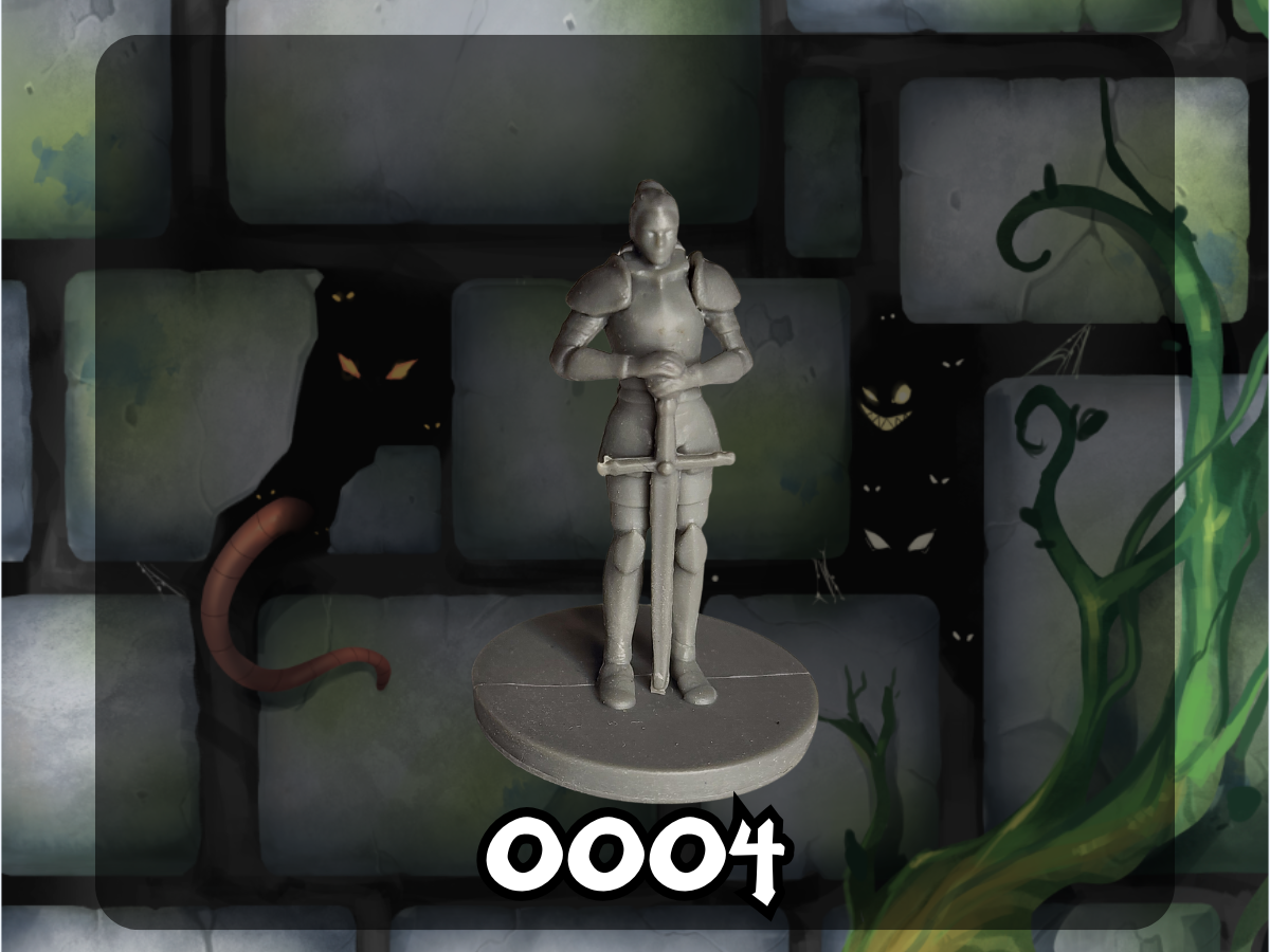 Wildspire Miniatures: Townsfolk - Human Female Knight