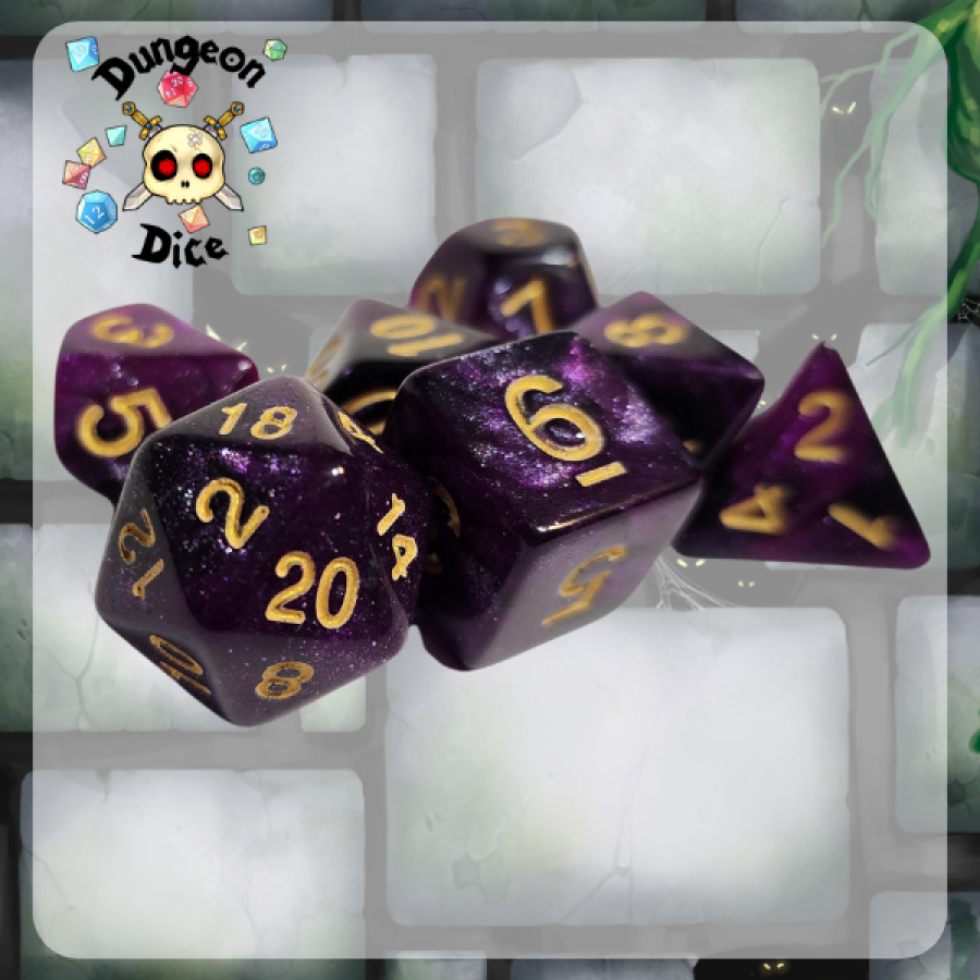 Dungeon Dice Acrylic: Boundless Night