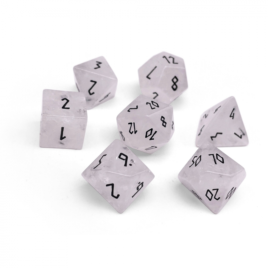 Norse Foundry Stone Dice: "Clear" Crystal Quartz