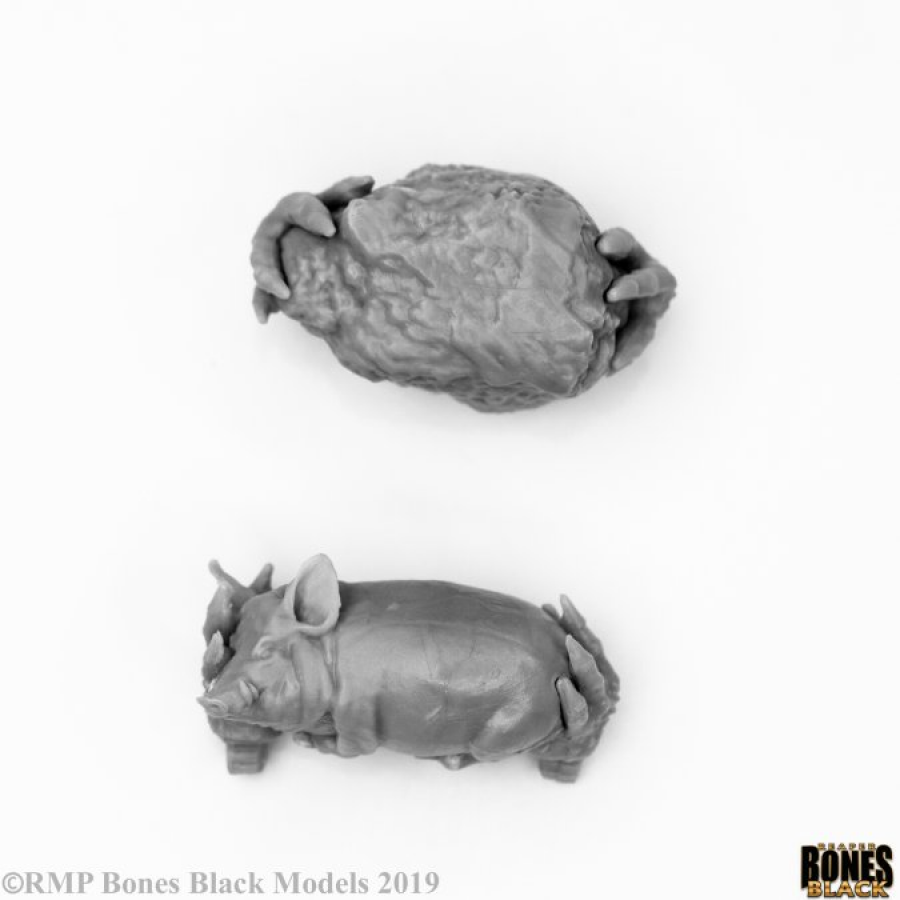 Bones Black: Two Headed Troll 44120