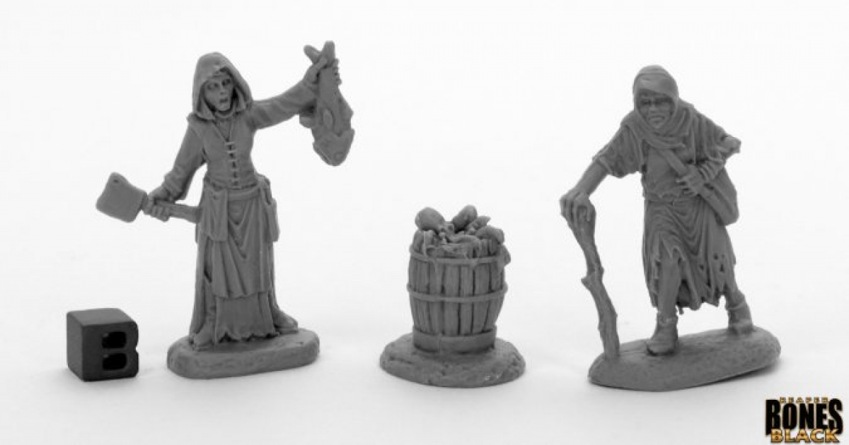 Bones black: Townsfolk: Fishwife & Crone 44033
