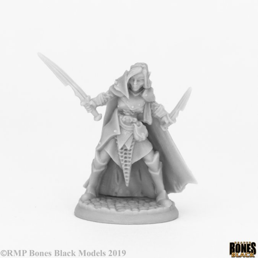 Bones Black: Dark Elf Female Warrior 44070