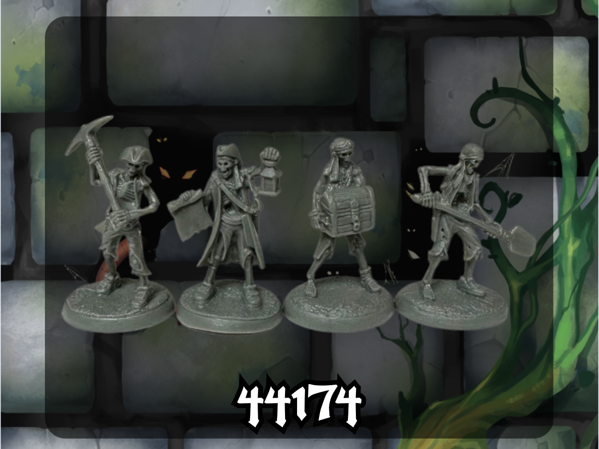 Bones Black: Skeletal Pirates: Treasure Crew 44174