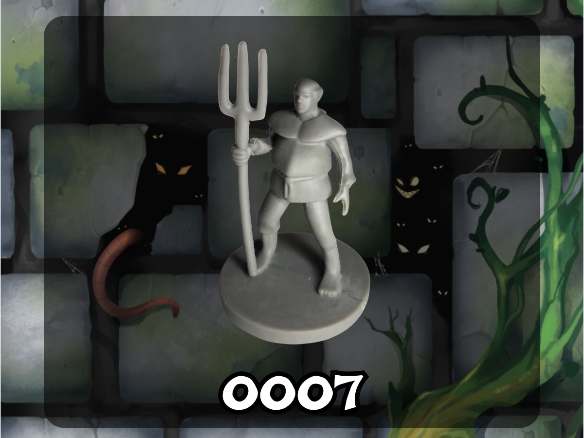 Wildspire Miniatures: Townsfolk - Human Male Farmer With Pitchfork