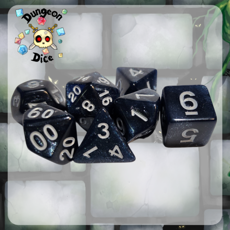 Dungeon Dice Acrylic: Midnight Galaxy