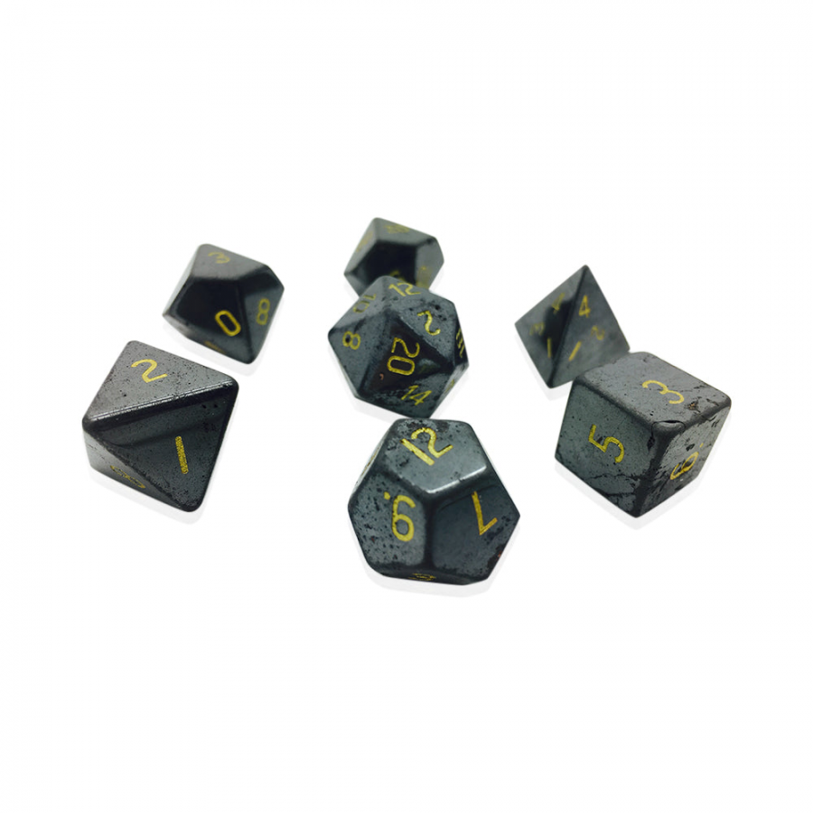 Norse Foundry Stone Dice: Hematite